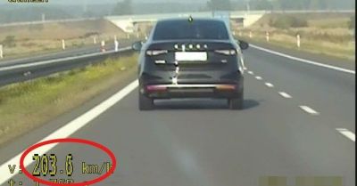 Jechał ponad 200 km/h na odcinku z limitem 120