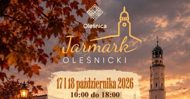 Kolejny Jarmark Oleśnicki odbędzie się w Oleśnicy 17 i 18 października 2026 roku. Organizatorzy zapraszają do udziału wystawców.